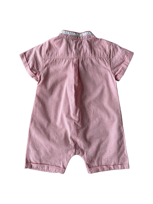 A Red Short Sleeve Rompers from Château de Sable in size 6-12M for boy. (Back View)