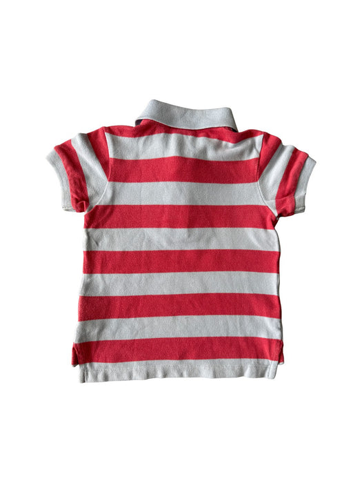 A Red Short Sleeve Polos from Polo Ralph Lauren in size 12-18M for boy. (Back View)