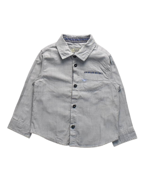 A Grey Long Sleeve Shirts from Armani Baby in size 6-12M for boy. (Front View)