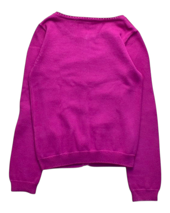 A Purple Cardigans from Jacadi in size 6T for girl. (Back View)