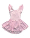 A Pink Leotards from Capezio in size S for girl. (Front View)