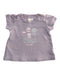 A Purple Short Sleeve Tops from Trudy & Teddy in size 0-3M for girl. (Front View)