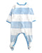 A Blue Onesies from Petit Bateau in size 6-12M for boy. (Back View)