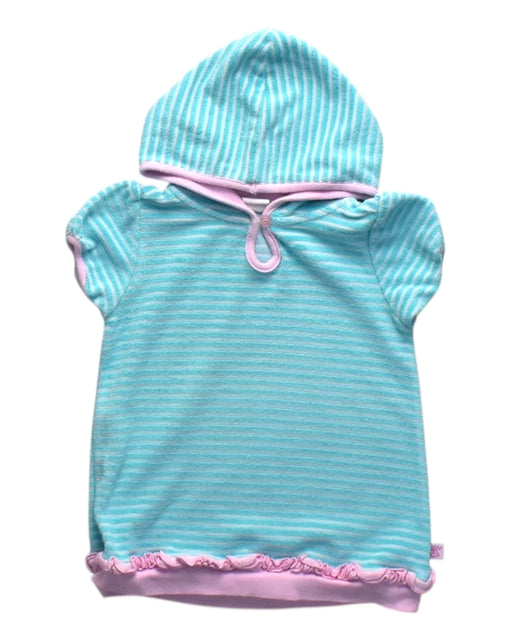 A Blue Cover Ups from RuffleButts in size 18-24M for girl. (Front View)