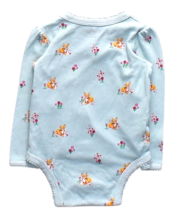 A Blue Long Sleeve Bodysuits from Cath Kids London in size 6-12M for girl. (Back View)
