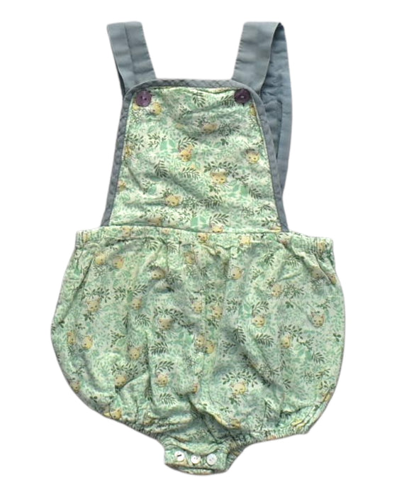 A Green Overall Shorts from I Love Gorgeous in size 18-24M for girl. (Front View)