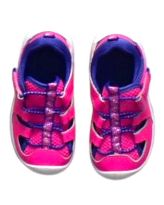A Pink Sneakers from Stride Rite in size 18-24M for girl. (Back View)