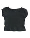 A Black Short Sleeve Tops from Poudre Organic in size 6-12M for girl. (Back View)