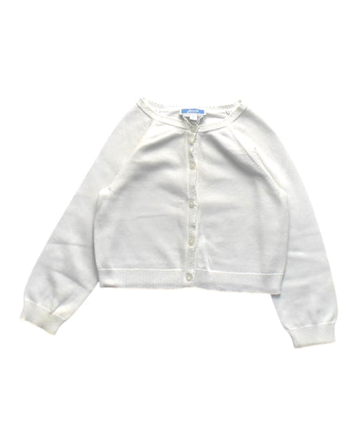 A White Cardigans from Jacadi in size 3T for girl. (Front View)