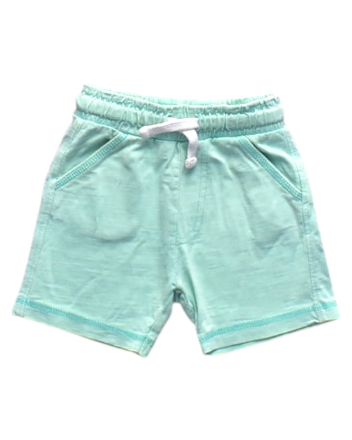A Teal Shorts from Mothercare in size 6-12M for boy. (Front View)