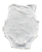 A White Sleeveless Bodysuits from Purebaby in size Newborn for girl. (Back View)