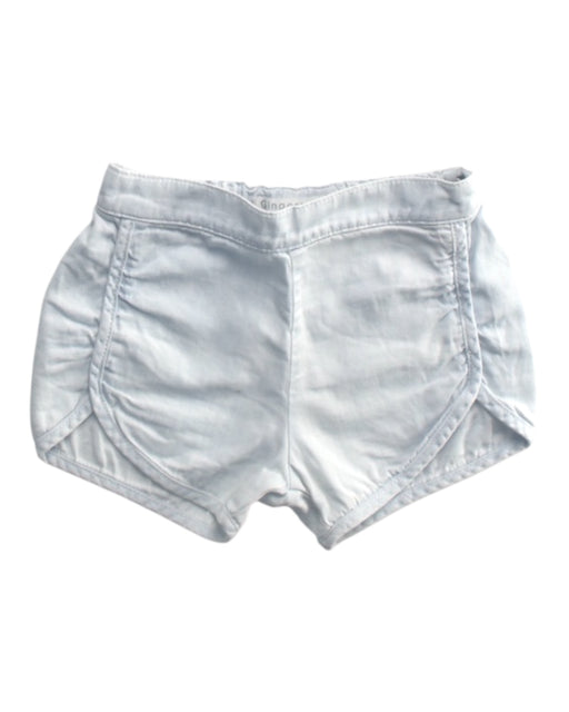 A Blue Shorts from Gingersnaps in size 3-6M for girl. (Front View)