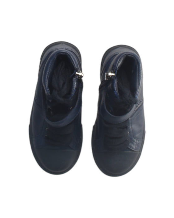 A Navy Sneakers from Prada in size 4T for boy. (Back View)