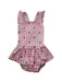 A Pink Swimsuits from Jojo Maman Bébé in size 18-24M for girl. (Front View)