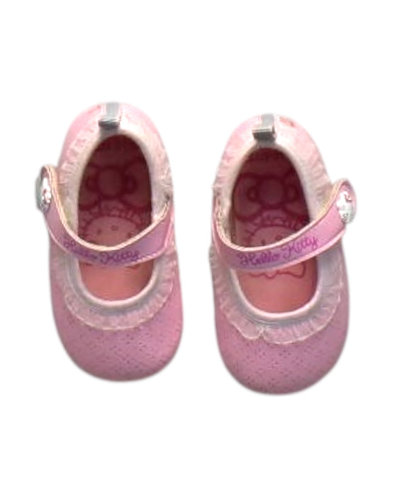 A Pink Flats from Hello Kitty in size 18-24M for girl. (Back View)