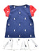 A Navy Dress Sets from Ralph Lauren in size 12-18M for girl. (Back View)