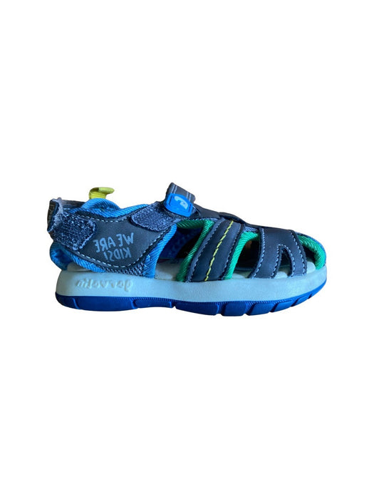 A Blue Sandals from Garvalin in size 18-24M for boy. (Front View)