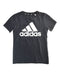 A Black Short Sleeve T Shirts from Adidas in size 6T for boy. (Front View)