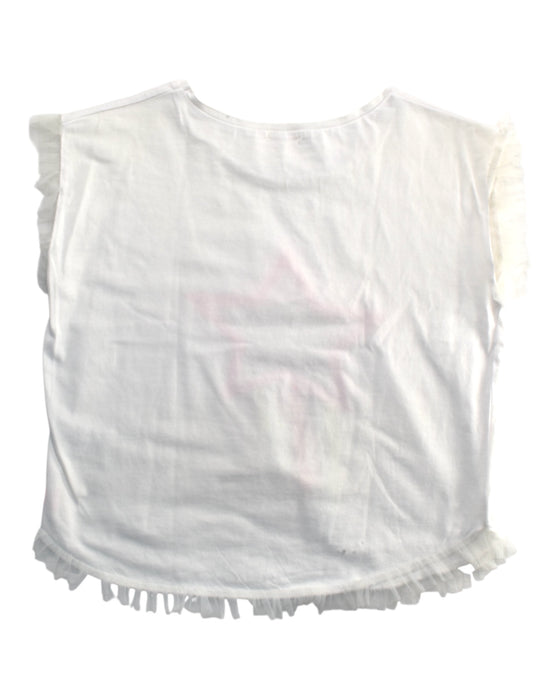 A White Sleeveless Tops from Billieblush in size 12Y for girl. (Back View)