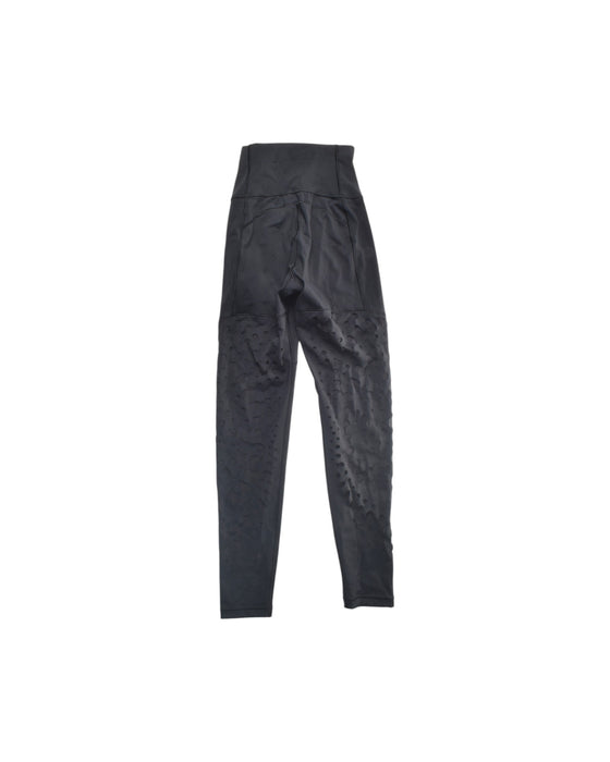 A Black Active Pants from Adidas in size 7Y for girl. (Back View)
