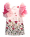A Multicolour Sleeveless Dresses from Monnalisa in size 8Y for girl. (Back View)