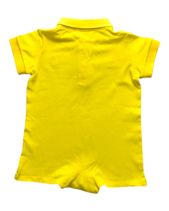 A Yellow Short Sleeve Rompers from Raph and Remy in size 6-12M for boy. (Back View)