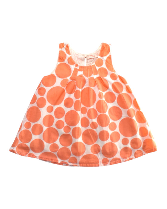 A Orange Sleeveless Dresses from Gingersnaps in size 6-12M for girl. (Front View)