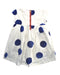 A White Short Sleeve Dresses from Joules in size 4T for girl. (Back View)