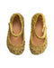 A Gold Flats from Mini Melissa Campana in size 3T for girl. (Back View)