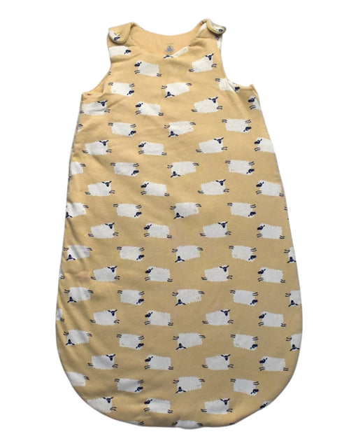A Yellow Sleepsacs from Petit Bateau in size 6-12M for girl. (Front View)