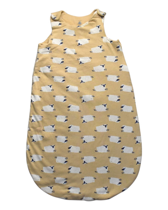 A Yellow Sleepsacs from Petit Bateau in size 6-12M for girl. (Front View)