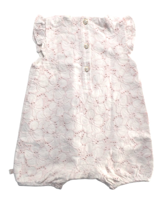 A White Sleeveless Rompers from Baker by Ted Baker in size 3-6M for girl. (Back View)
