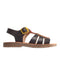 A Black Sandals from We A Family in size 4T for girl. (Front View)