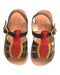A Black Sandals from We A Family in size 4T for girl. (Back View)