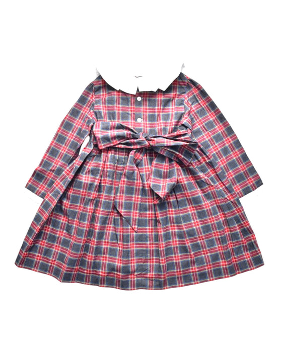 A Multicolour Long Sleeve Dresses from Luca & Luca in size 6T for girl. (Back View)