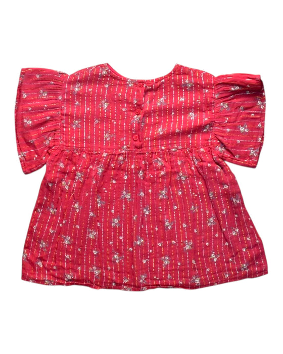 A Red Short Sleeve Tops from Louis Louise in size 6T for girl. (Back View)