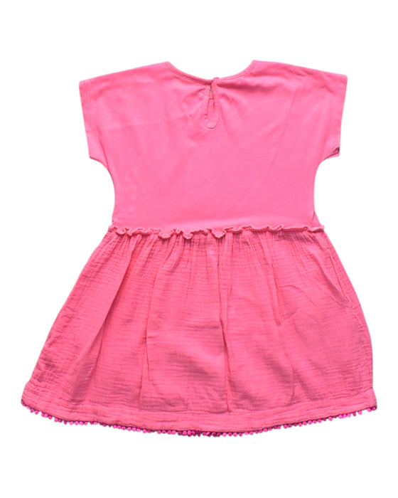 A Pink Short Sleeve Dresses from Boden in size 4T for girl. (Back View)