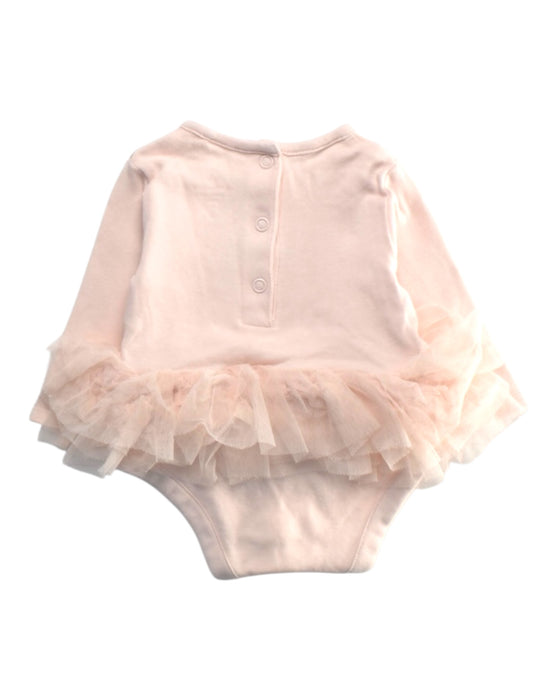A Pink Long Sleeve Bodysuits from Mothercare in size 0-3M for girl. (Back View)