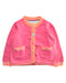 A Pink Cardigans from Mothercare in size 6-12M for girl. (Front View)