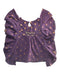 A Purple Short Sleeve Tops from Velveteen in size 4T for girl. (Back View)