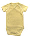 A Yellow Short Sleeve Bodysuits from Petit Bateau in size 0-3M for girl. (Back View)