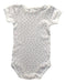 A White Short Sleeve Bodysuits from Petit Bateau in size 3-6M for girl. (Back View)