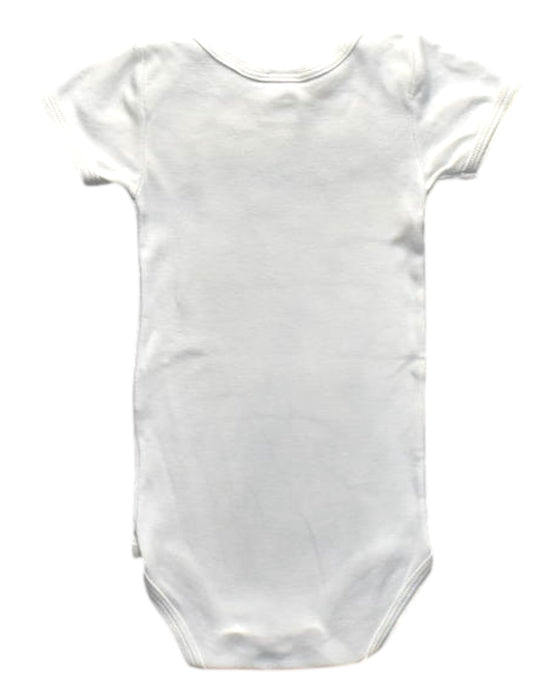 A White Short Sleeve Bodysuits from Petit Bateau in size 3-6M for girl. (Back View)