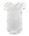 A White Short Sleeve Bodysuits from Petit Bateau in size 3-6M for girl. (Back View)
