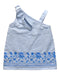 A White Sleeveless Dresses from Gingersnaps in size 6-12M for girl. (Back View)