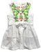 A Multicolour Sleeveless Dresses from Gingersnaps in size 4T for girl. (Front View)