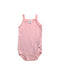 A Pink Sleeveless Bodysuits from Petit Bateau in size 6-12M for girl. (Front View)