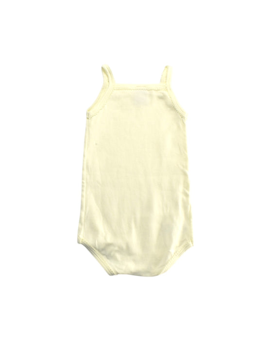 A Ivory Sleeveless Bodysuits from Petit Bateau in size 0-3M for girl. (Back View)