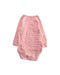 A Pink Long Sleeve Bodysuits from Petit Bateau in size 3-6M for girl. (Back View)