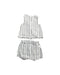 A Grey Shorts Sets from Chateau de Sable in size 0-3M for girl. (Back View)